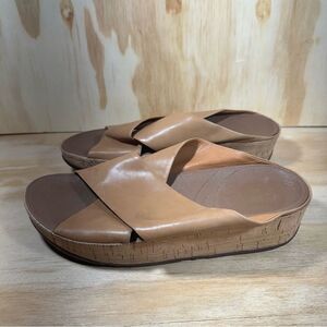 Fitflop Kys Tan Wedge Sandals Women’s Size 8.5